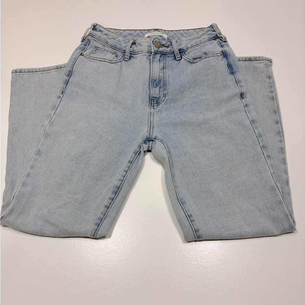 PacSun Mom Jean Women's Size 25 High Waist Relaxed Fit light wash comfy